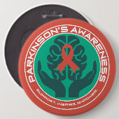 Unterstützung für Parkinson-Bewusstsein Button (Vorne & Hinten)