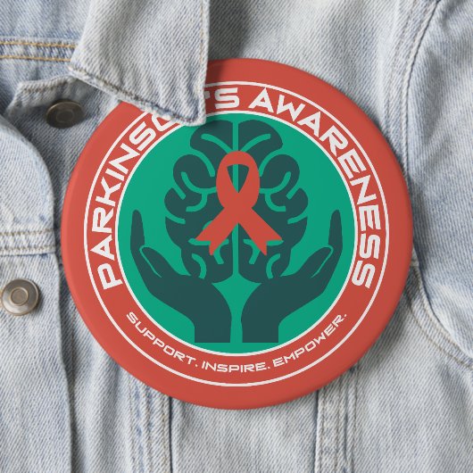 Unterstützung für Parkinson-Bewusstsein Button (Beispiel)