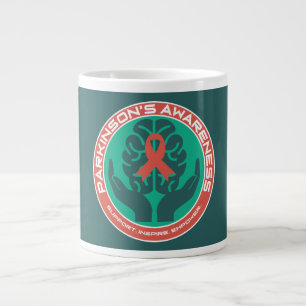 Unterstützung für Parkinson-Bewusstsein Jumbo-Tasse