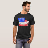 Unterstützung für politische Wahlen in Amerika in T-Shirt (Vorne ganz)