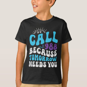 Unterstützung für psychische Gesundheit 988 Woche T-Shirt