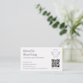 Unterstützung für QR-Code für Senior Zuhause Help Visitenkarte (Stehend Vorderseite)