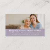 Unterstützung für QR-Code für Senior Zuhause Help Visitenkarte (Rückseite)