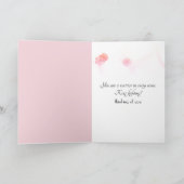 Unterstützung für rosa Ribbon-Brustkrebs Karte (Innenseite)