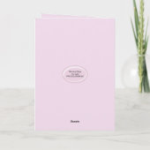 Unterstützung für rosa Ribbon-Brustkrebs Karte (Rückseite)