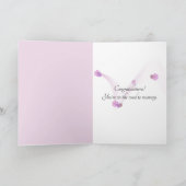 Unterstützung für rosa Ribbon-Brustkrebs Karte (Innenseite)