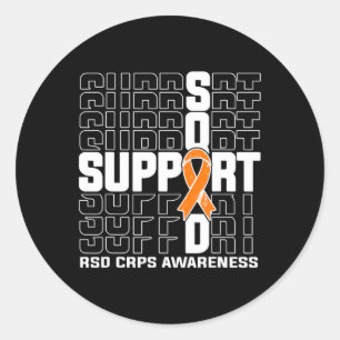 Unterstützung für RSD-CRPS-Bewusstsein 2 Runder Aufkleber