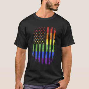 Unterstützung für Schwule und Lesben Monat Regenbo T-Shirt