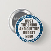 Unterstützung für Scott Walker Button (Vorne & Hinten)
