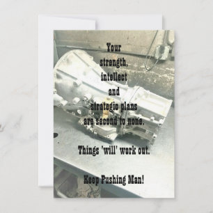 Unterstützung für seine flache Grußkarte