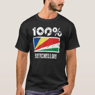 Unterstützung für Seychelles-Flaggen 100 Seychello T-Shirt