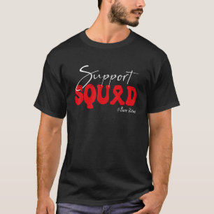 Unterstützung für Squad Burn Victims Awareness Red T-Shirt