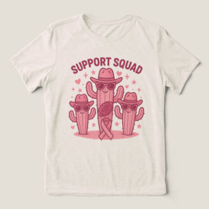 Unterstützung für Squad Cactus Design Tri-Blend Shirt