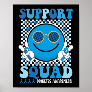 Unterstützung für Squad Diabetes Awareness Smile F Poster