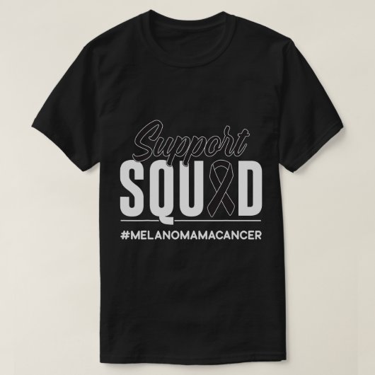 Unterstützung für Squad Melanoma Cancer Awareness- T-Shirt (Design vorne)