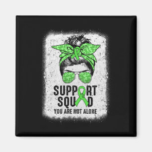 Unterstützung für Squad Messy Bun Krieger Green Me Magnet