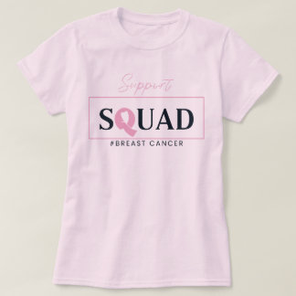 Unterstützung für Squad Pink Ribbon-Design T-Shirt