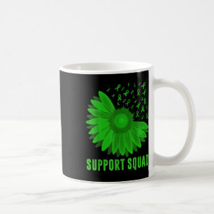 Unterstützung für Squad Sunflower Green Ribbon Men Kaffeetasse