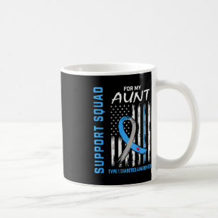 Unterstützung für Squad Tante Typ 1 Diabetes-Warnh Kaffeetasse