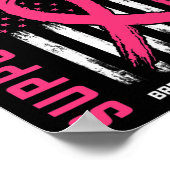Unterstützung für Squad Tragen rosa Friend Breast  Poster (Ecke)