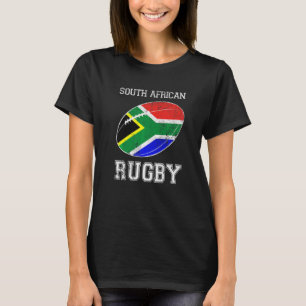Unterstützung für Südafrika Rugby Flag Weltmeister T-Shirt
