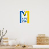 Unterstützung für Ukraine QR-Poster Poster (Küche)