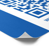 Unterstützung für Ukraine QR-Poster Poster (Ecke)