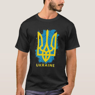 Unterstützung für ukrainische Flaggen Ich stehe mi T-Shirt