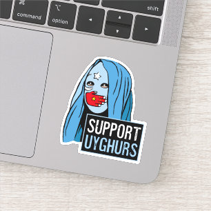 Unterstützung für Uyghurs Aufkleber