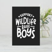 Unterstützung für Wildtiere zur Erhöhung der Mutte Einladung (Stehend Vorderseite)