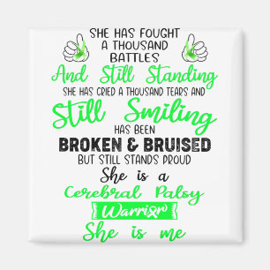 Unterstützung Geschenke des zerebral Palsy Krieger Magnet