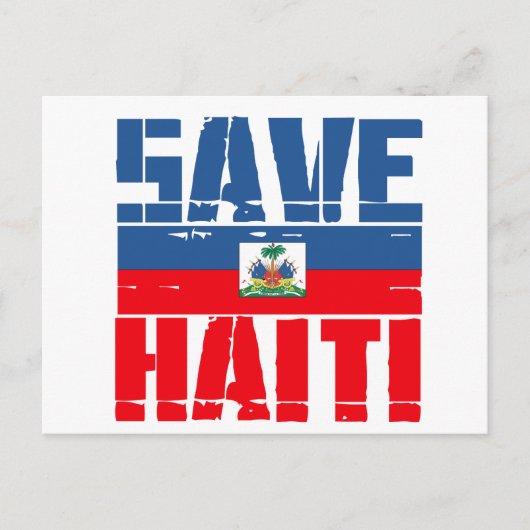 UNTERSTÜTZUNG HAITI POSTKARTE (Vorderseite)