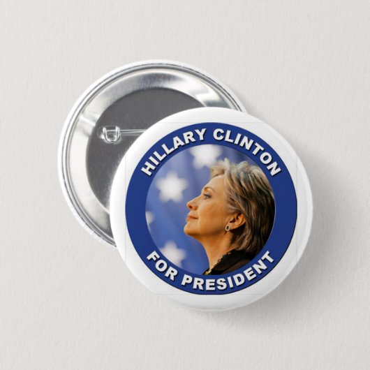 Unterstützung Hillary Clinton für Präsidenten Button (Vorne & Hinten)