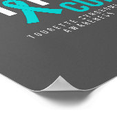 Unterstützung Hoffnung Heilung Tourette Syndrom Po Poster (Ecke)