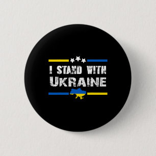 Unterstützung Ich stehe mit der Ukraine-Flagge Ame Button