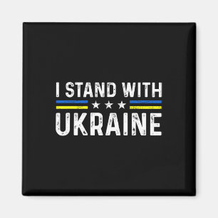 Unterstützung Ich stehe mit der Ukraine Ukrainisch Magnet