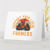 Unterstützung Ihrer lokalen Bauer, der Landwirtsch Karte (Gelbe Blume)