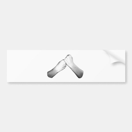 Unterstützung in ASL Autoaufkleber (Vorne)