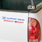 Unterstützung Israel! Klagen Sie Obama an! Autoaufkleber (Auf Lkw)