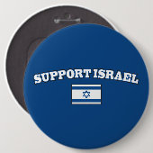 Unterstützung Israel mit Flagge Button (Vorne & Hinten)