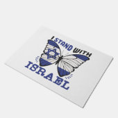 Unterstützung Israels - ich stehe mit Israel Fußmatte (Schrägansicht)