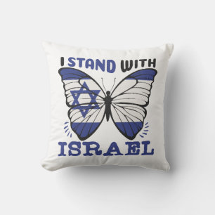 Unterstützung Israels - ich stehe mit Israel Kissen