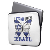 Unterstützung Israels - ich stehe mit Israel Laptopschutzhülle (Vorderseite Links)