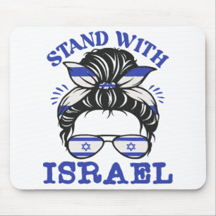 Unterstützung Israels - ich stehe mit Israel Mousepad