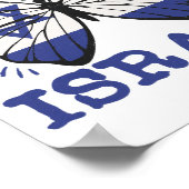 Unterstützung Israels - ich stehe mit Israel Poster (Ecke)