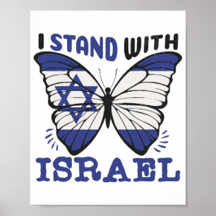 Unterstützung Israels - ich stehe mit Israel Poster