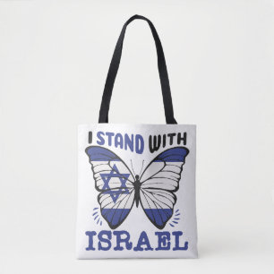 Unterstützung Israels - ich stehe mit Israel Tasche