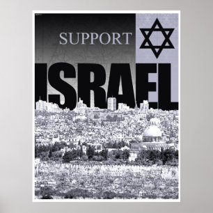 Unterstützung Israels Poster