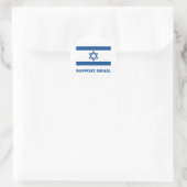 Unterstützung Israels Runder Aufkleber (Tasche)