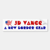 UNTERSTÜTZUNG JD VANCE A NEW BORDER CZAR USA! Flag Autoaufkleber (Vorne)